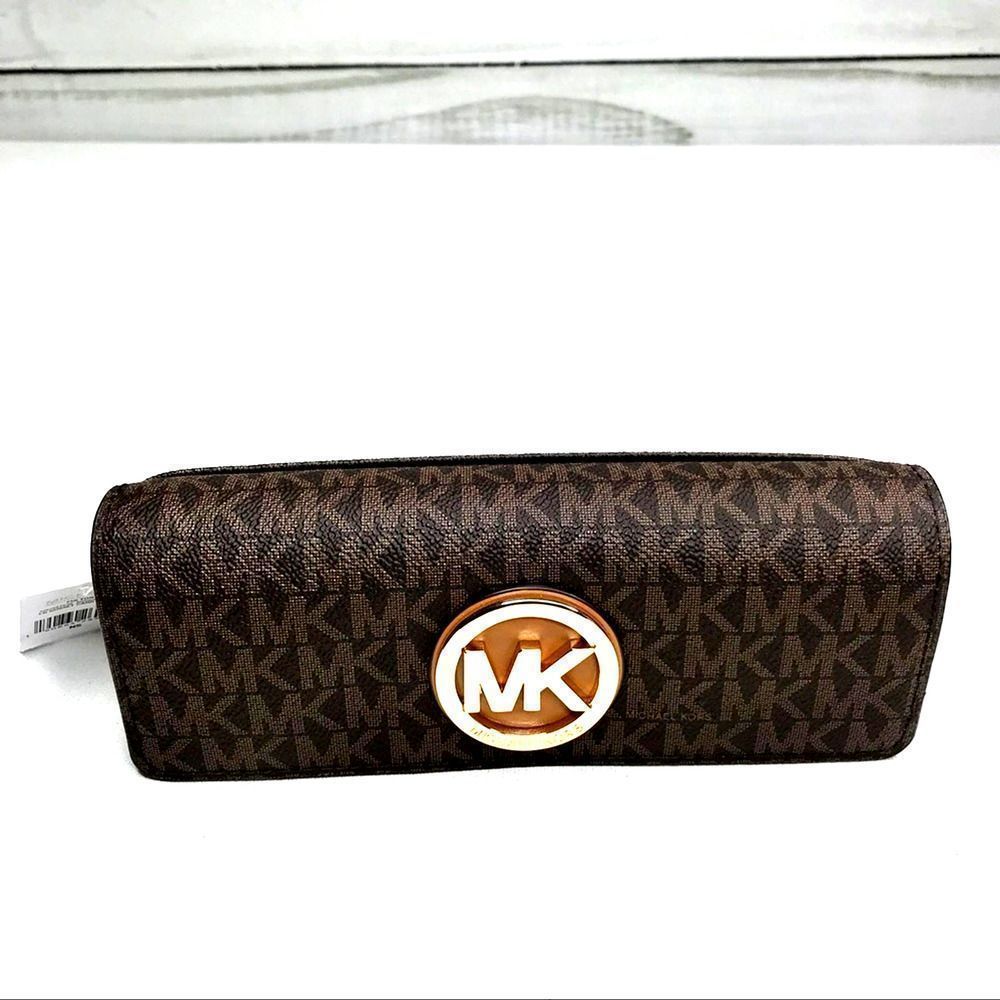 Michael Kors Fulton Gusset Wallet NWOT - Picture 1 of 5
